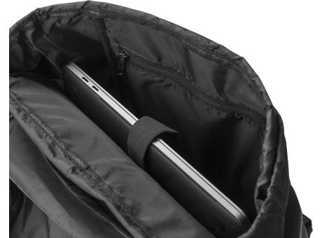 rPET (290T) Polyester Twill Rucksack mit Lasche Marlowe Werbeartikel