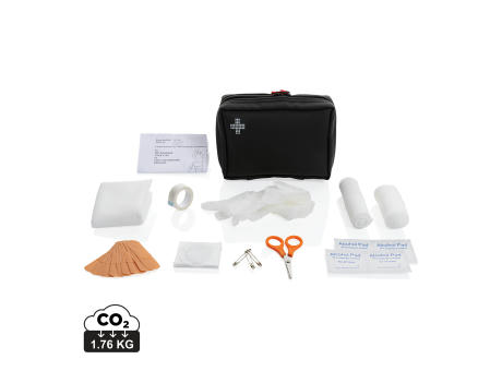 Product image Erste-Hilfe-Set in RCS recycelter Nubuk-PU Tasche Werbeartikel