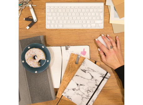 Kork A5 Notizbuch mit Bambus Stift und Stylus Werbeartikel