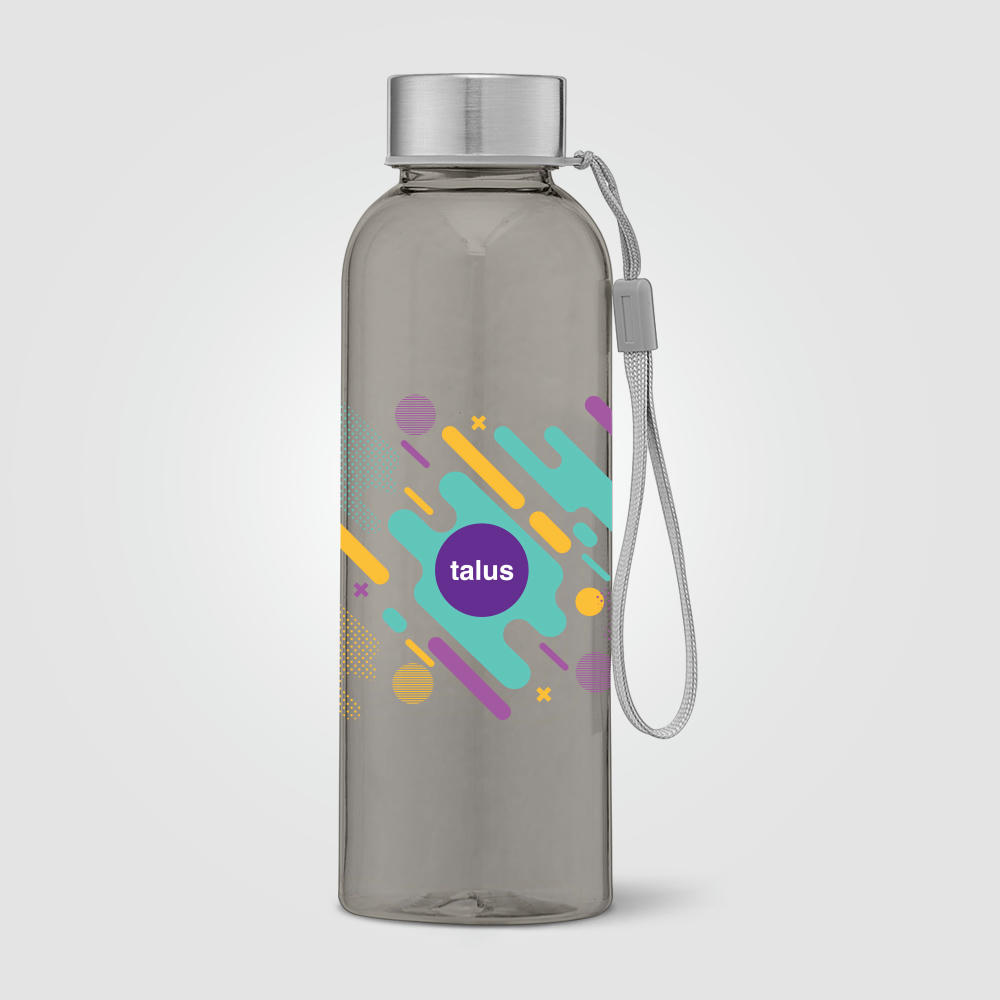 Skye - 500 ml rPET Trinkflasche mit Handschlaufe Werbeartikel