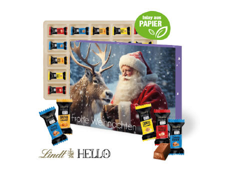 Wand-Adventskalender Lindt HELLO Werbeartikel