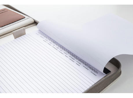 Dokumentenmappe aus recyceltem Canvas Carbasa Zip Werbeartikel