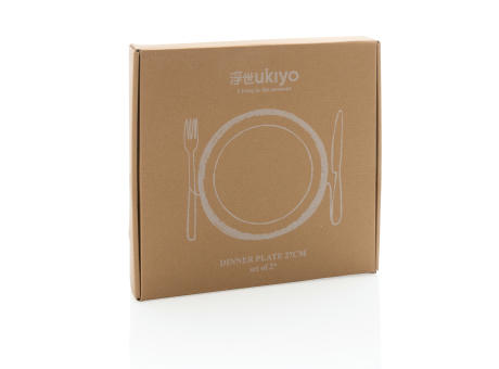 2-tlg. Ukiyo Teller-Set Werbeartikel