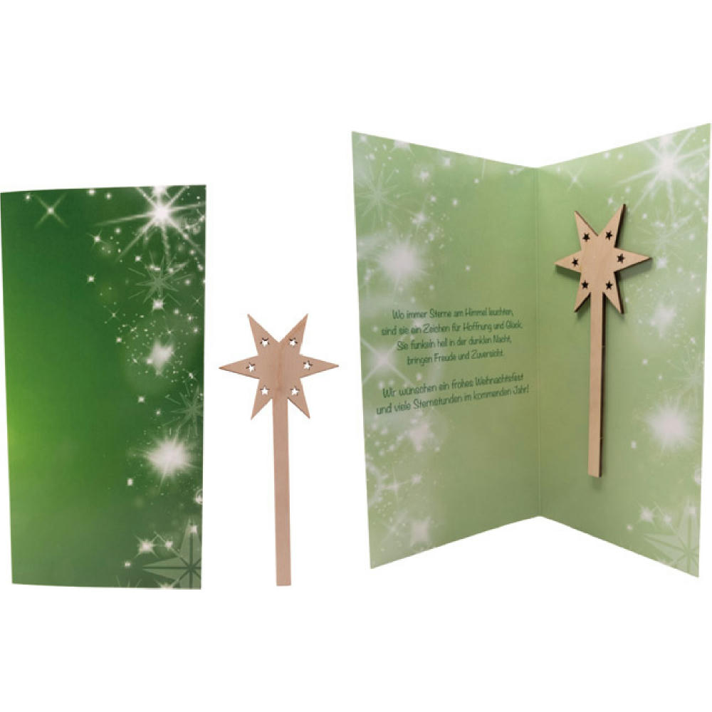 Product image Weihnachtskarte Sternstunde Werbeartikel