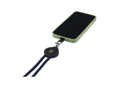 Lace Lanyard GRS RPET 0,5 cm Handy-Schlüsselband bedrucken