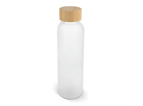 Wasserflasche Glas &amp; Bambus 500ml Werbeartikel