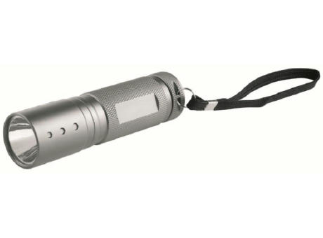 Metmaxx® LED MegaBeam Taschenlampe "GoTitan3Watt" titan Werbeartikel