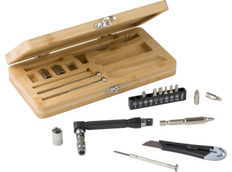 Product image Bambus-Werkzeugsatz Elmar Werbeartikel