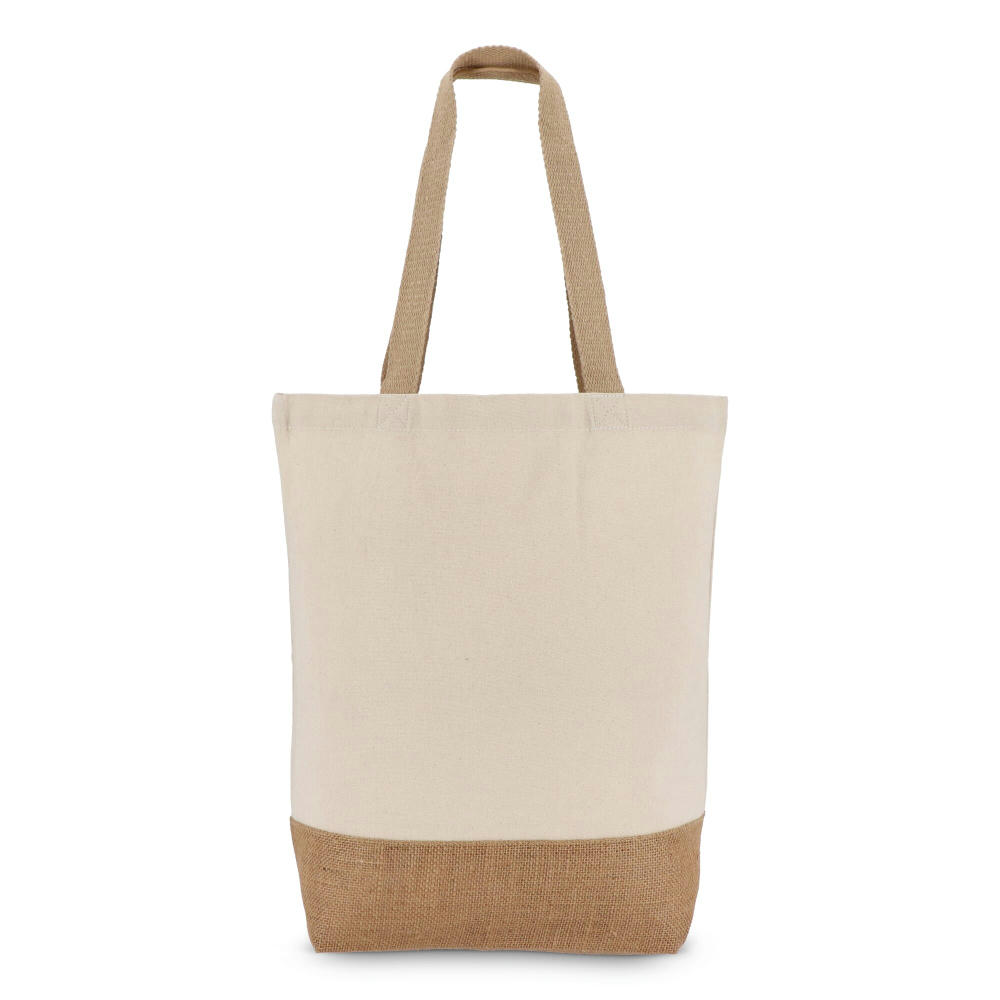 Baumwoll-Jute Tragetasche OEKO-TEX® 41 x 13 x 41cm 320g/m² Werbeartikel