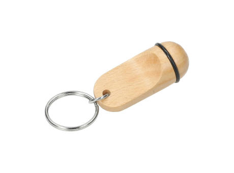 Schlüsselanhänger "Apartment", Buche, klein bedrucken