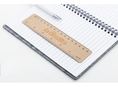 Individuelles Lineal aus Papier Samler Eco Werbeartikel