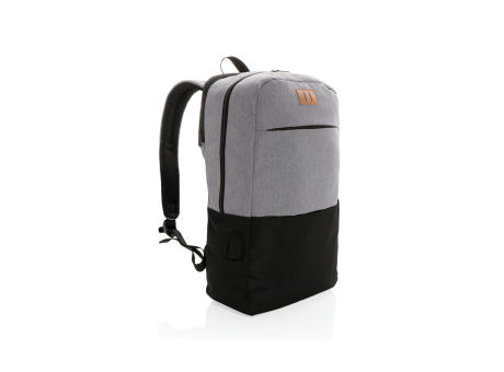 Moderner 15.6" USB & RFID Laptop-Rucksack, PVC-frei bedrucken