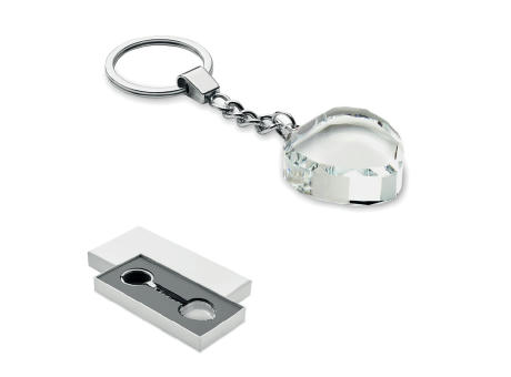 Schlüsselanhänger Glas Herz bedrucken