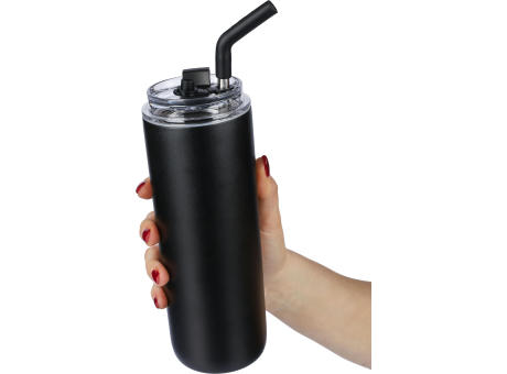 Doppelwandige Edelstahl-Trinkflasche (500 ml) Omari Werbeartikel
