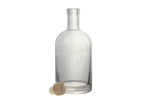 Helsinki Water Bottle Wooden Cork Stopper 700 ml Werbeartikel