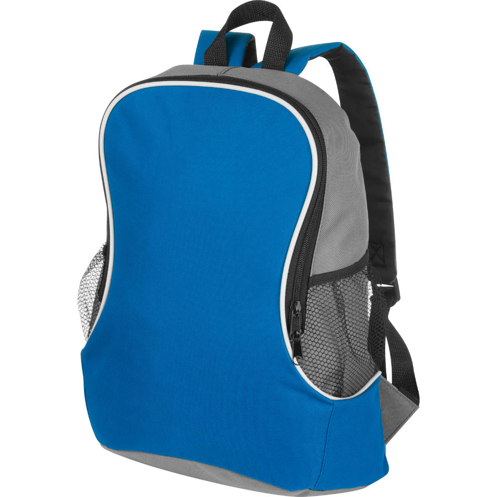 Rucksack mit Seitenfächern aus Polyester CAMERON Werbeartikel