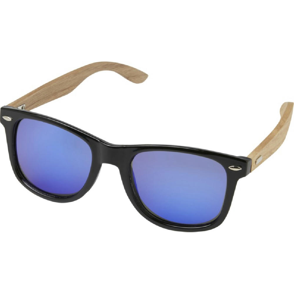 Product image Hiru verspiegelte polarisierte Sonnenbrille aus rPET/Holz in Präsentbox Werbeartikel