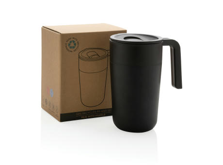 GRS recycelte PP und Stainless Steel Tasse mit Griff bedrucken
