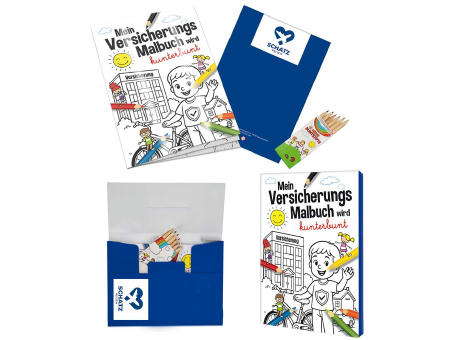Product image Malbuch / Mal-Set A6 - Versicherung - Malset neutral Werbeartikel