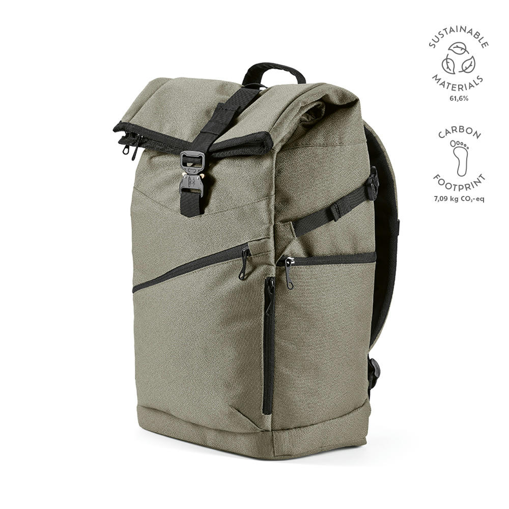 Product image Coloma 28L Rucksack rPET. Oberer Rollverschluss. Laptops bis 17" Werbeartikel