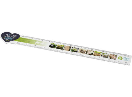 Product image Tait 30 cm herzförmiges Lineal aus Recycling-Kunststoff Werbeartikel
