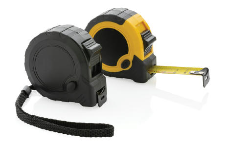 5m/19mm Maßband mit Stop-Taste aus RCS recycelt. Kunststoff bedrucken