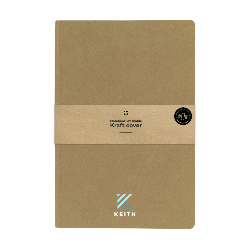Product image Notebook GRS Washable Kraft Cover A5 Notizbuch Werbeartikel