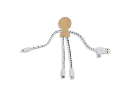 Xoopar Mr. Bio Bamboo Charging Cable bedrucken