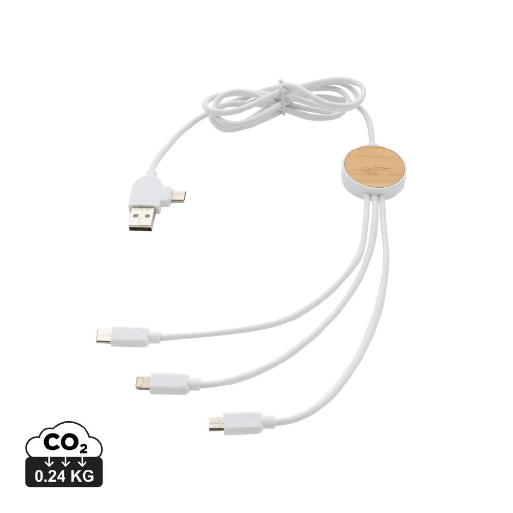 Product image Ontario 6-in-1 Kabel aus RCS recyceltem Kunststoff Werbeartikel
