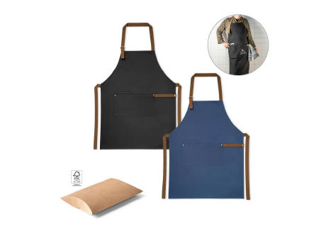 VESPER. Schürze aus 100% Canvas-Baumwolle (300 g/m²) mit Metalldetails Werbeartikel