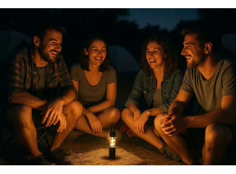 Wiederaufladbare 2-in-1 Laterne/Taschenlampe 'Omega' Werbeartikel