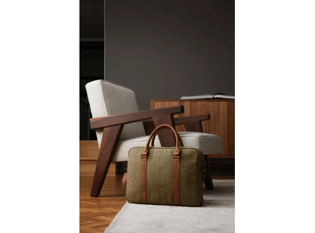 VINGA Bosler Computertasche aus RCS recyceltem Canvas bedrucken