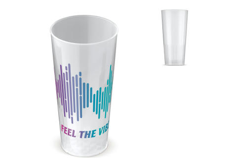 Product image Ecologic-Becher Design PP 500ml Werbeartikel