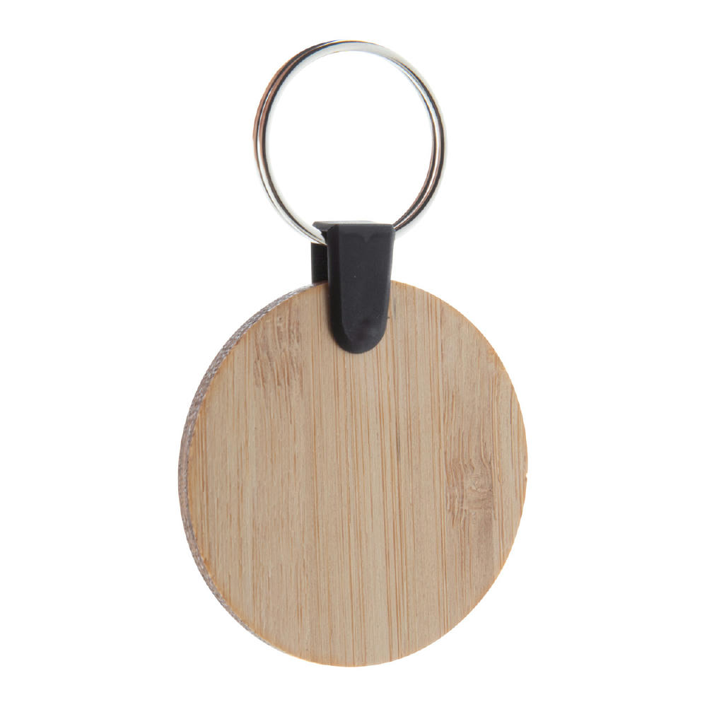 Product image Bambus-Schlüsselanhänger, rund Bambry Werbeartikel
