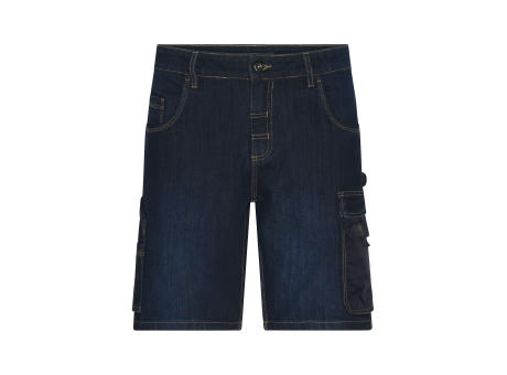 Workwear Stretch-Bermuda-Jeans - Kurze Jeans-Hose mit vielen Details Werbeartikel