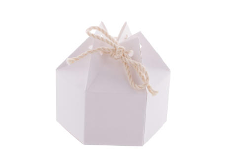 Sechseckige Geschenkbox CreaBox HexaCord S bedrucken