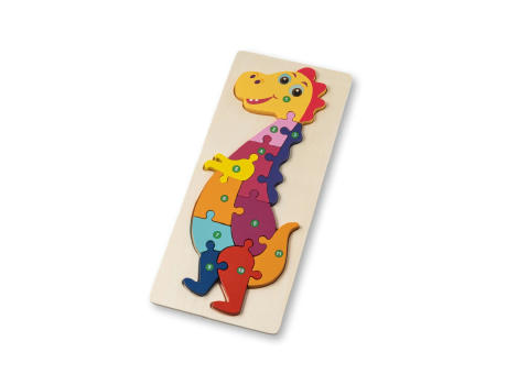 DIPLODOCO. Puzzle in Dinosaurierformat aus Kiefernsperrholz Werbeartikel