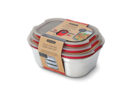 Black+Blum 3-tlg. Mealprep Box Set - klein, medium, groß Werbeartikel