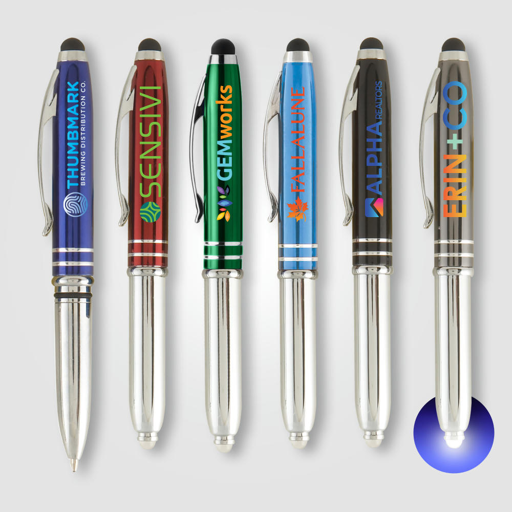 Brando Shiny Kugelschreiber - m/Stylus Werbeartikel