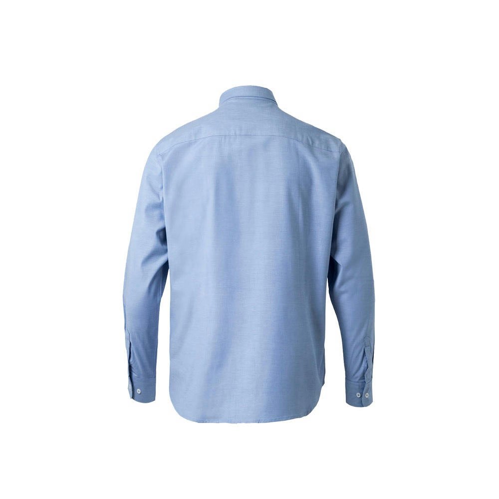 VL PRITHVI MAN. Hemd Oxford (180 g/m²) für Herren, aus Baumwolle (50 %), Polyester (45 %) und Elasthan (5 %) Werbeartikel