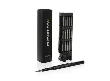 Gear X 46-tlg. Präzisions-Bit-Set aus RCS recyc. Aluminium Werbeartikel
