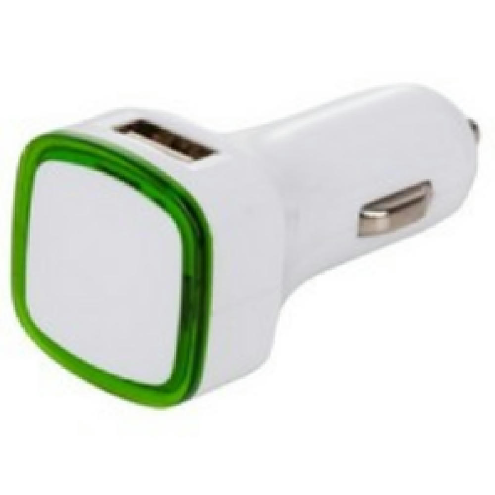 Car Charger 01 (2,1 A) Blau Transparent Werbeartikel