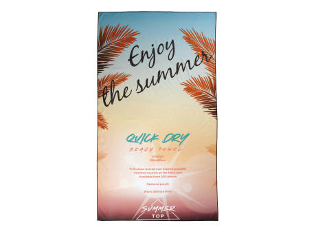 Product image Schnelltrocknendes Strandhandtuch 1000x1800mm ohne Beutel bedrucken