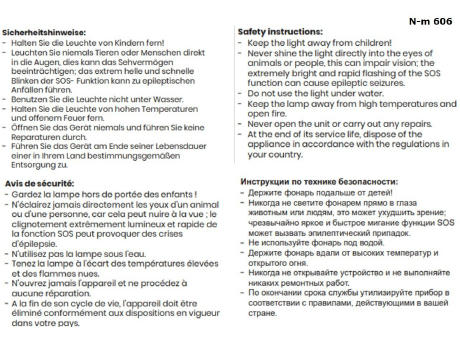 NIMBUS Stirnleuchte mit Sensorsteuerung Werbeartikel
