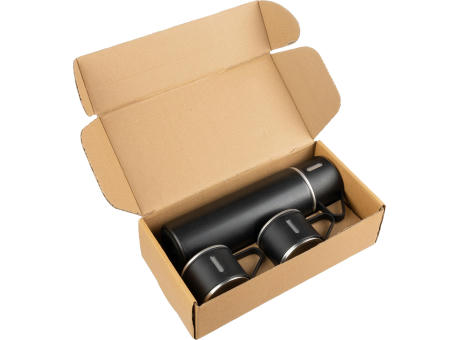 Doppelwandiges Flaschenset aus Edelstahl (420 ml) Herbert Werbeartikel