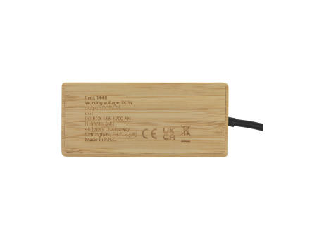 Fyra Bamboo Hub Werbeartikel