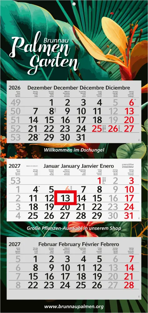 3-Monatskalender Profil 3 Recycling (Mehrblock) 3-Monatskalender Profil 3 Recycling (Mehrblock)