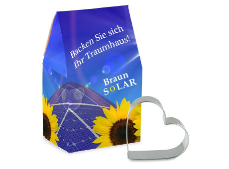 Backhäuschen mit Backförmchen - Haus Werbeartikel