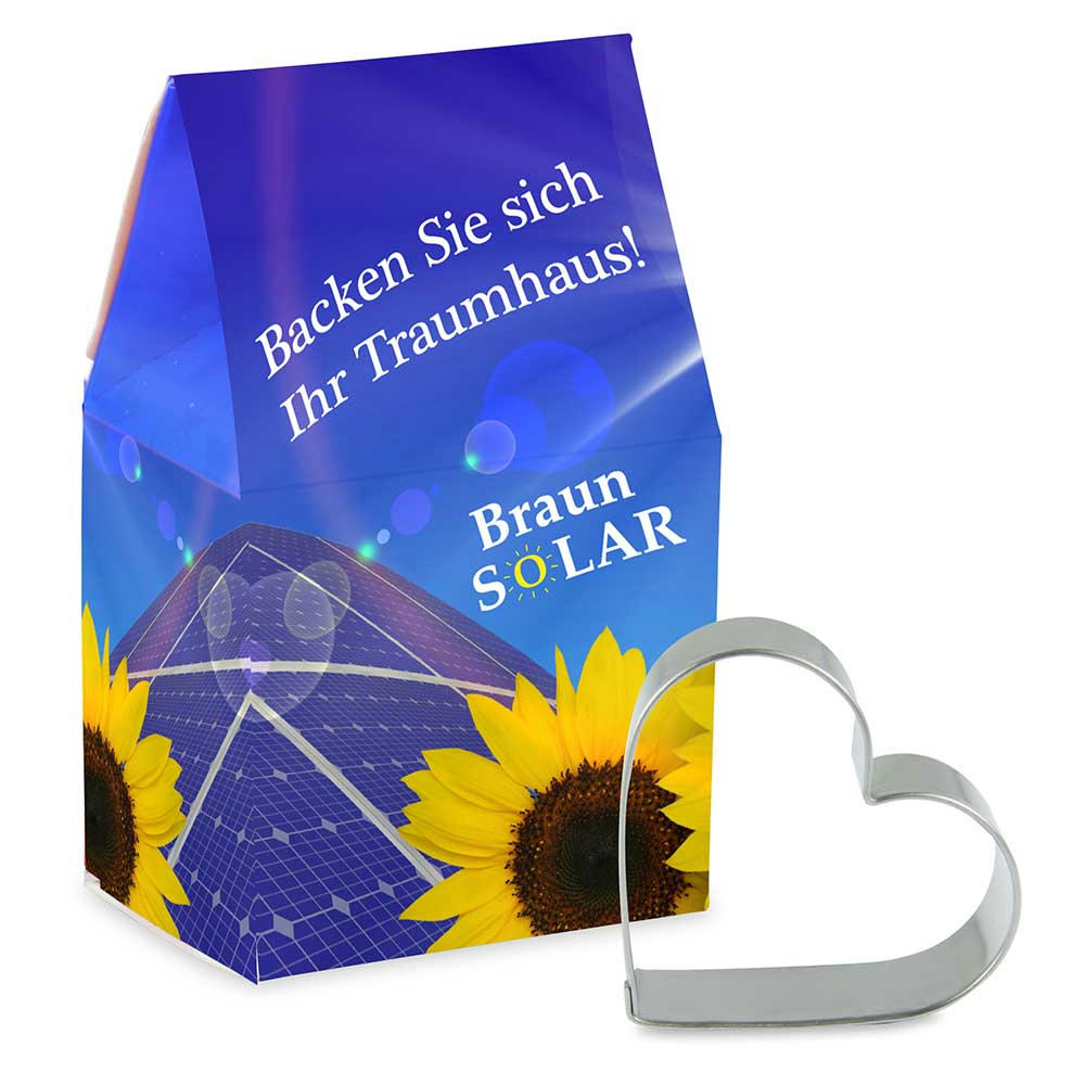 Product image Backhäuschen mit Backförmchen - Haus Werbeartikel