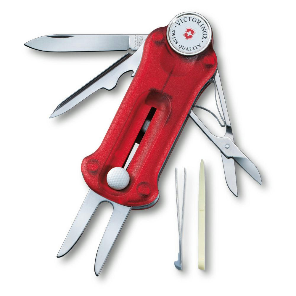 Product image Victorinox Golf Tool rot-transparent Werbemittel mit Logo Gravur